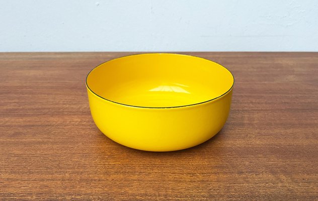 Mid-Century Yellow Enamel Bowl by Kaj Franck for Wärtsila Arabia, Finland, 1960s-UAH-1821304