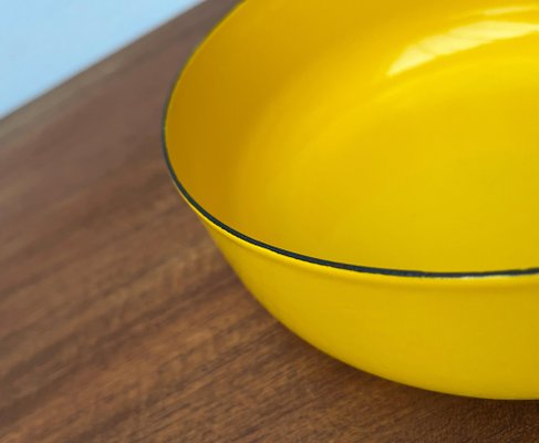 Mid-Century Yellow Enamel Bowl by Kaj Franck for Wärtsila Arabia, Finland, 1960s-UAH-1821304