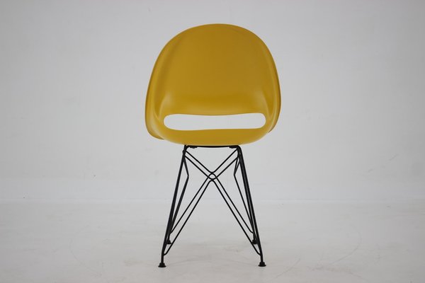 Mid-Century Yellow Fiberglass Dining Chairs by M. Navratil, 1960s, Set of 4-TZ-1232010