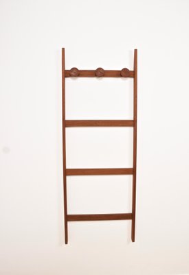 Mid-CenturyScandinavian Modern Light Brown Teak Coat Rack-JDR-1126076