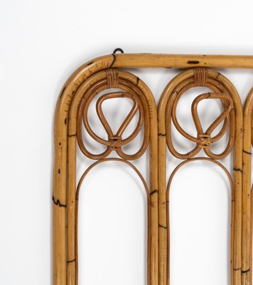 Midcentury Bamboo and Rattan Coat Rack Stand, Italy, 1960s-LYQ-1791334