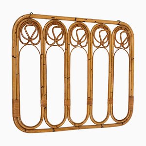 Midcentury Bamboo and Rattan Coat Rack Stand, Italy, 1960s-LYQ-1791334