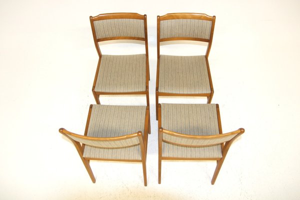 Midcentury Beech Dining Chairs, Sweden, 1960s, Set of 4-GEK-1328884