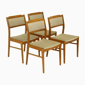 Midcentury Beech Dining Chairs, Sweden, 1960s, Set of 4-GEK-1328884