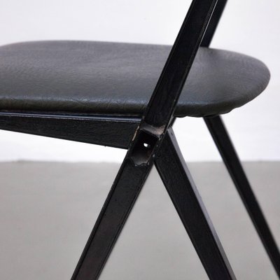 Midcentury Black & Grey Pyramid Chair by Wim Rietveld for Ahrend De Cirkel, Netherlands, 1960s-WM-1232988