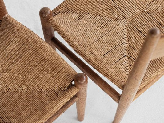 Midcentury Danish CH36 chair in oak by Hans Wegner for Carl & Søn-MF-920220