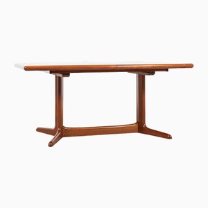 Midcentury Danish Extendable Oval Dining Table in Teak from Skovby, 1960s-MF-2024081