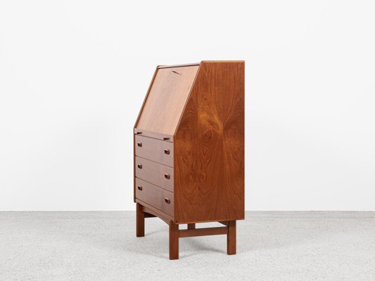 Midcentury Danish Secretaire in Teak from Bernhard Pedersen & Søn, 1960s-MF-2024079