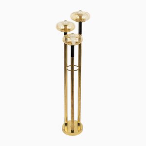 Midcentury Floor Lamp in Brass and Murano Glass, 1970s-LYQ-2035236