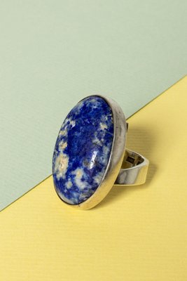 Midcentury Lapis Lazuli Ring by Cecilia Johansson, 1975-NL-1820368