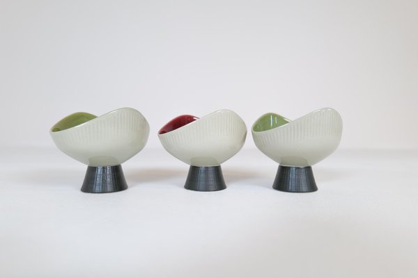 Midcentury Modern Bahia Bowls by Carl-Harry Stålhane for Rörstrand Sweden, Set of 3-UYK-1256826