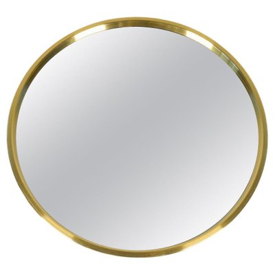 Midcentury Modern Brass Mirror, 1960s-UYK-1798502