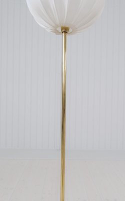 Midcentury Modern Trumpet Shaped Brass Floor Lamp, 1960s-UYK-1808282