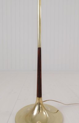 Midcentury Modern Trumpet Shaped Brass Floor Lamp, 1960s-UYK-1808282