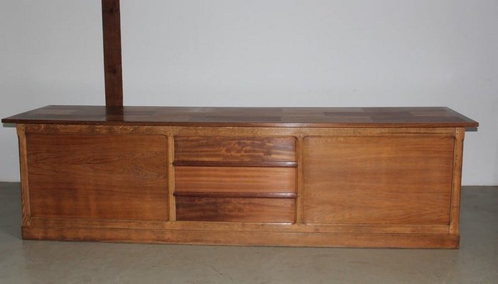 Midcentury Oak & Mahogany Trade Counter-RVK-1317937