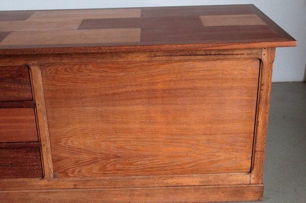 Midcentury Oak & Mahogany Trade Counter-RVK-1317937