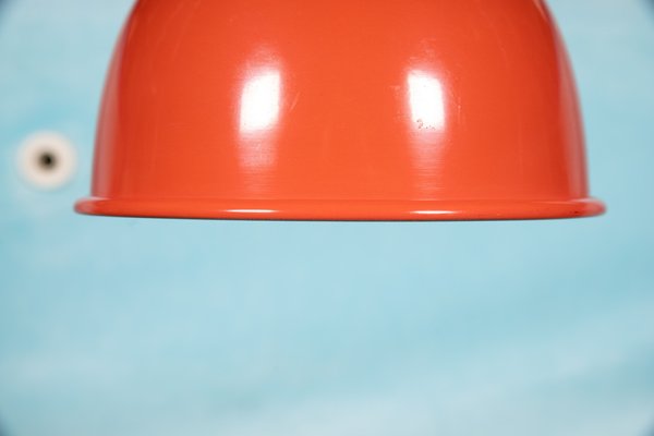 Midcentury Red Hanging Lamp, 1970s-HGA-1812865