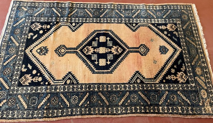 Middle Eastern Rug with Blue Decoration-HPU-906337