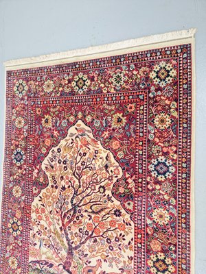 Middle Eastern Silk Rug Tree of Life, 1960s-AXJ-2022517