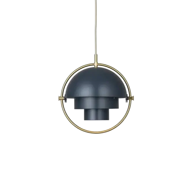 Multi-Lite Pendant Lamp by Gubi #Small/Midnight Blue/Brass