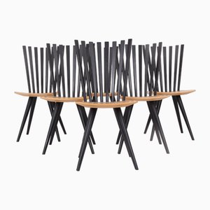 Mikado Chairs by Foersom & Hiort-Lorenzen, 1986, Set of 6-DQ-1780036