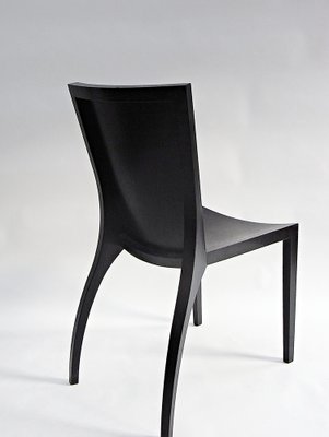 Milano Chair in Black Lacquered Ash with Embossed Leather Cushion by Gunter Lambert, 2015-EP-1776030