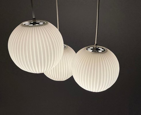 Milk Glass Pendant Lamp by Louis Kalff for Philips, 1960s-UCH-1313758