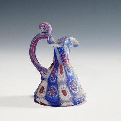 Millefiori Murano Glass Pitcher from Vetreria Fratelli Toso, 1910s-KJP-1410531