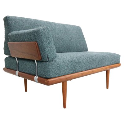 Minerva Sofa in Petrol Bouclé attributed to Peter Hvidt and Olga Molgaard Nielsen for France & Søn / France & Daverkosen, 1960s-DT-2026279