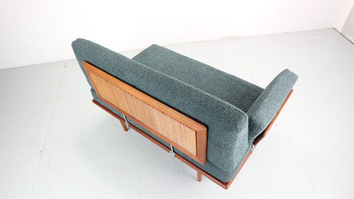 Minerva Sofa in Petrol Bouclé attributed to Peter Hvidt and Olga Molgaard Nielsen for France & Søn / France & Daverkosen, 1960s-DT-2026279