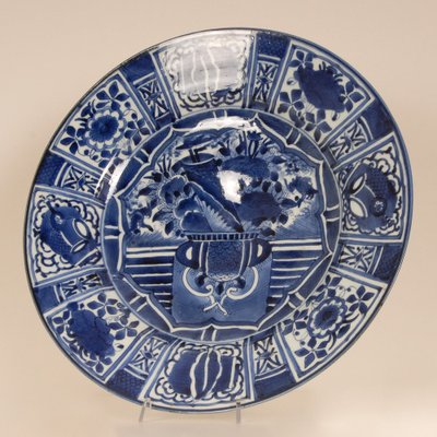 Ming Edo Arita Dish in Blue and White Porcelain, 1680s-GOE-1800627