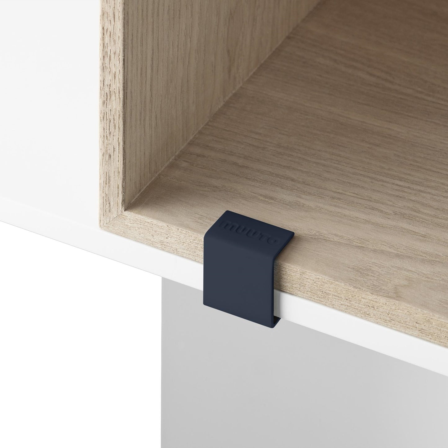Mini Stacked Shelving System Clips 5 Pcs. by Muuto #Midnight Blue