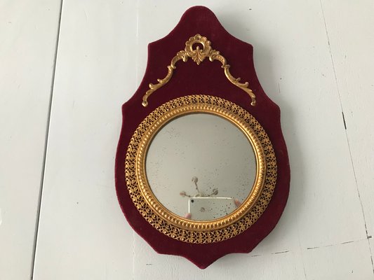 Miniature Convex Wall Mirror, 1950s-WQQ-1181061