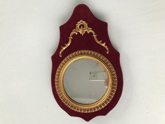 Miniature Convex Wall Mirror, 1950s-WQQ-1181061