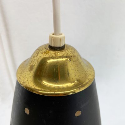 Minimalist Adjustable Brass Wall Hanging Light, Italy, 1960s-QZ-1407782