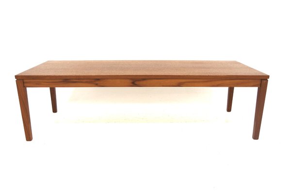 Minimalist Bench in Teak, Sweden, 1960s-GEK-1761822