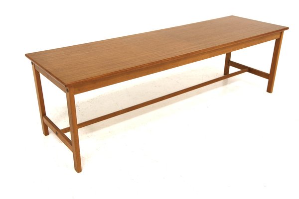 Minimalist Bench in Teak, Sweden, 1960s-GEK-1751653