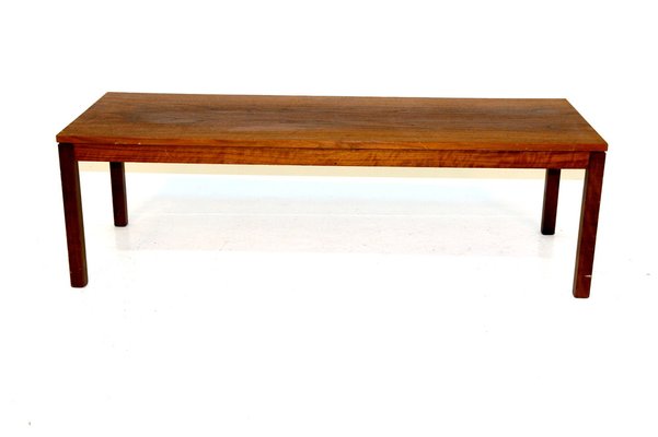 Minimalist Bench in Walnut, Sweden, 1960s-GEK-1020340