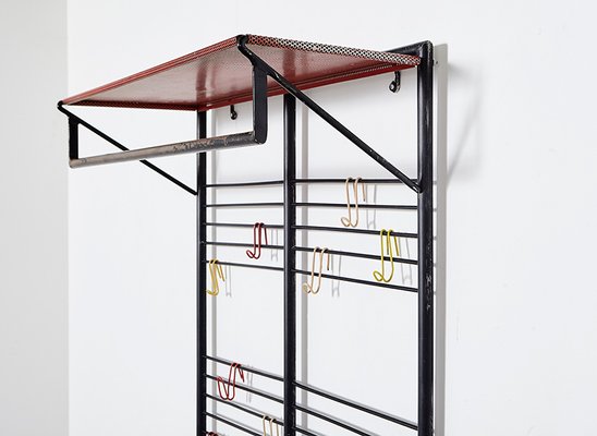 Minimalist Coat Rack with Umbrella Stand by Coen De Vries for Devo, 1950s, Set of 2-BPT-1344231