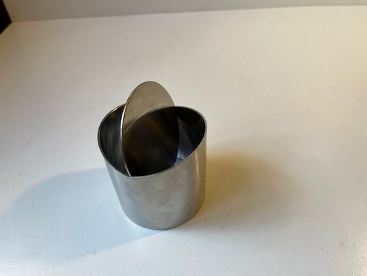 Minimalist Danish Stainless Steel Ashtray by Roelandt for Stelton, 1980s-LCR-1048847