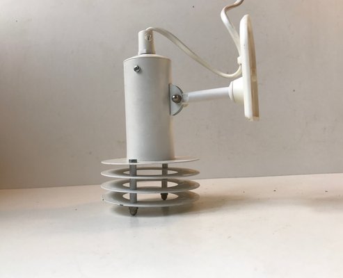 Minimalist Danish White Sconce from Lyfa, 1970s-LCR-666524