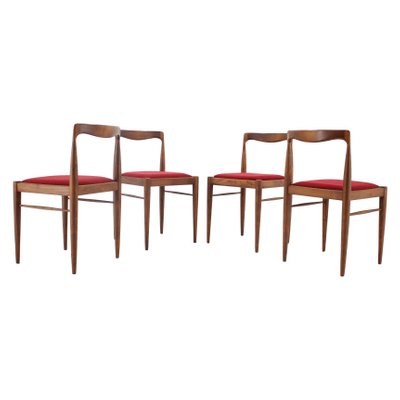 Minimalist Dining Chairs by Drevotvar, Czechoslovakia, 1970s, Set of 4-TZ-1231977