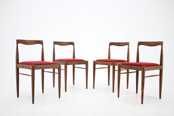 Minimalist Dining Chairs by Drevotvar, Czechoslovakia, 1970s, Set of 4-TZ-1231977