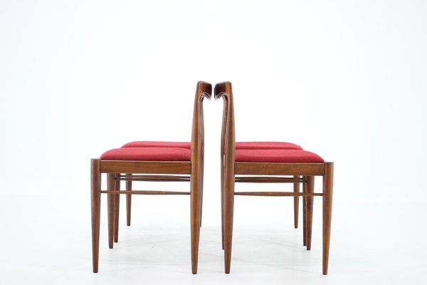 Minimalist Dining Chairs by Drevotvar, Czechoslovakia, 1970s, Set of 4-TZ-1231977