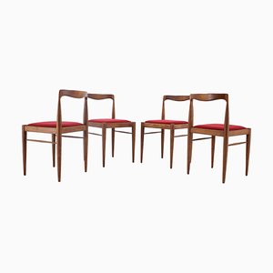 Minimalist Dining Chairs by Drevotvar, Czechoslovakia, 1970s, Set of 4-TZ-1231977