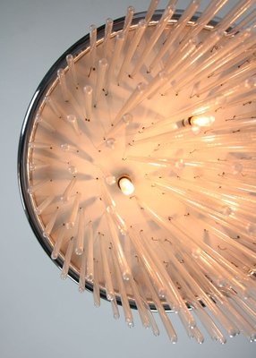 Minimalist Hand Blown Glass Chandelier, 1970s-HGJ-735966