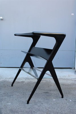 Minimalist Italian Mahogany Shelf, 1950s-EH-715717