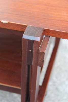 Minimalist Italian Teak Coffee Table, 1950s-EH-691781