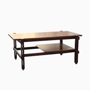 Minimalist Italian Teak Coffee Table, 1950s-EH-691781