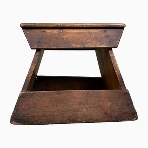 Minimalist Japanese Wooden Step Stool, 1920s-DWL-2028041